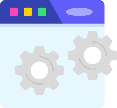 Geliştirme için web renk vektörü simgesi