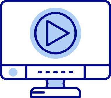 bilgisayar ekran simge vektör çizim