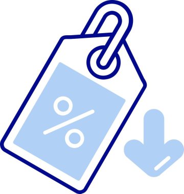 indirimli etiket fiyat simgesi