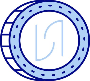 Bir araba simgesinin vektör illüstrasyonu