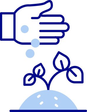 Çiçekli ve bitkili vektör el