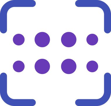 noktalı simge, vektör illüstrasyonu