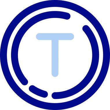 Para birimi para birimi simgesi ile doldurulmuş ana hat biçimi