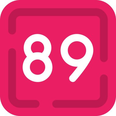 9-8-9 simge tasarımı, 6-0-9-8-8 piksel ve tema vektör çizimi