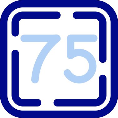 yedi yedi doldurulmuş - taslak simgesi - taslak biçimi