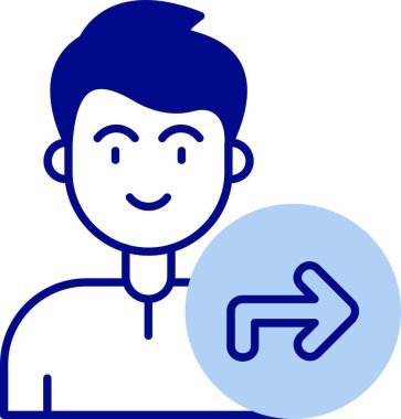 Vektör Adam Simgesi illüstrasyonu