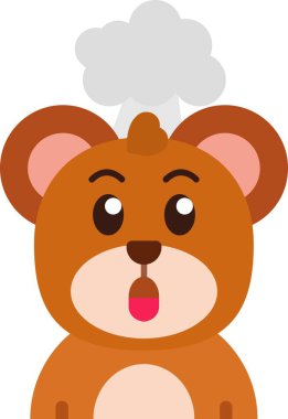 Termometresi olan şirin bir bebek.