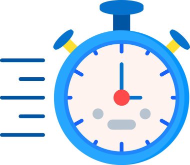 Alarm saati simgesi düz biçimli @ info