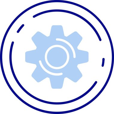 dişli simgesinin vektör illüstrasyonu