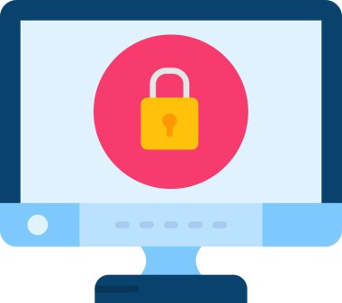 Güvenlik bilgisayar simgesini kilitle