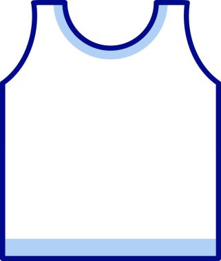 Gömlek simgesi, basit vektör illüstrasyonu