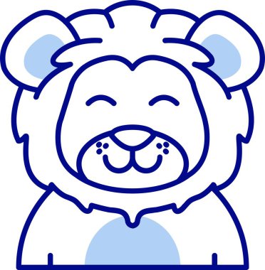 Ayı simgesi vektör illüstrasyonu