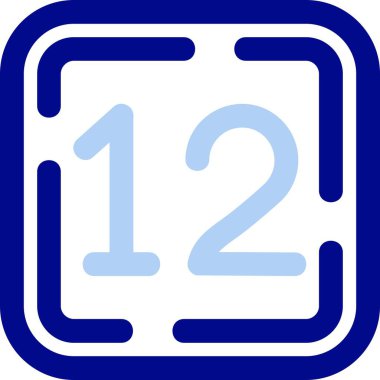 2 numara vektör simgesi modern simge tasarımı illüstrasyonu