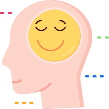 düşünme simgesi tasarım vektörü