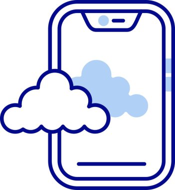 cep telefonu ikonu vektör illüstrasyonu