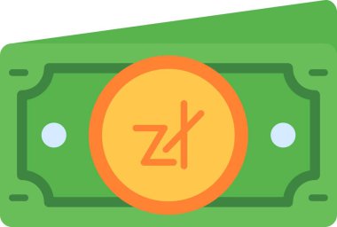 nakit Dolar ikon vektör illüstrasyonu