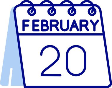 Şubat 'ın 10' u. bir takvim simgesi, ay ve basit tarih, ayın takvim tarihi. Takvim arka planında ayın Şubat ayı