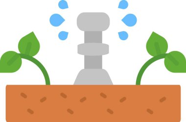 bitki saksısı simgesi, vektör illüstrasyon tasarımı