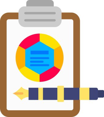 Kalem. Web simgesi basit illüstrasyon