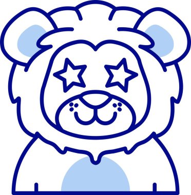 Ayı. Web simgesi basit illüstrasyon