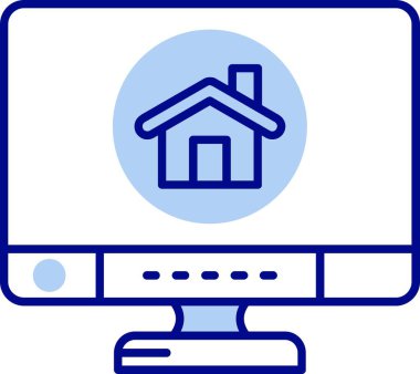 House simge. Ev vektör simgesi web için basit örnek