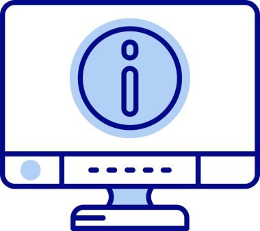 Bilgisayar. Web simgesi basit illüstrasyon