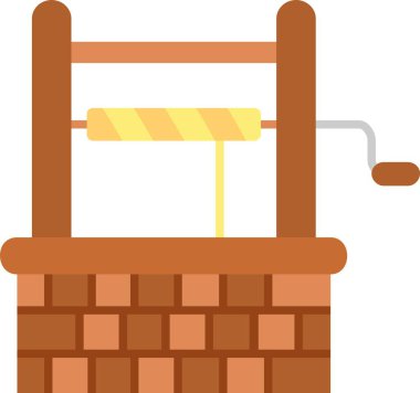 Merdiven simgesiyle çit, çizgi film tarzı.