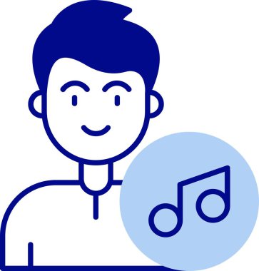 Müzik notasının vektör illüstrasyonu