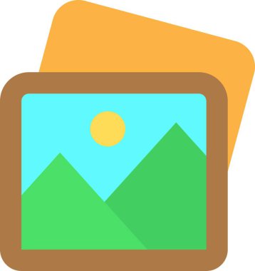 Bir harita simgesinin vektör illüstrasyonu