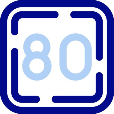 9 numaralı vektör simgesi