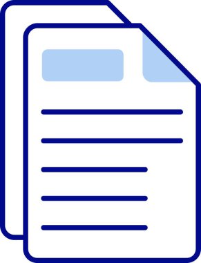 belge simgesi vektör illüstrasyonu