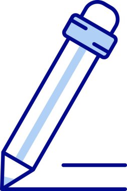 Kalem simgesi, vektör illüstrasyonu