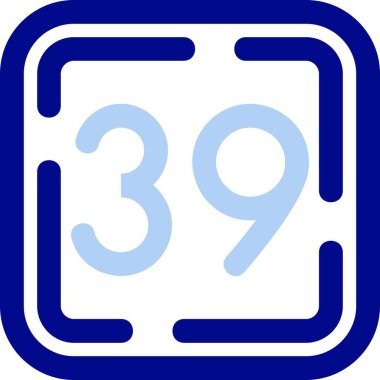 Mavi takvim simgesinin çizimi