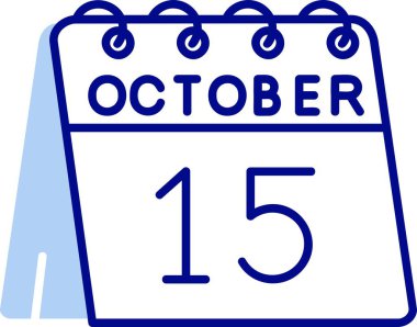 Ekim ayı tarihli takvim