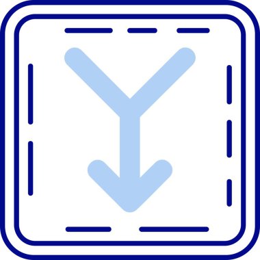 Tek bir simgenin vektör illüstrasyonu