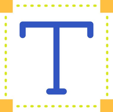 metin işareti simgesi. vektör illüstrasyonu