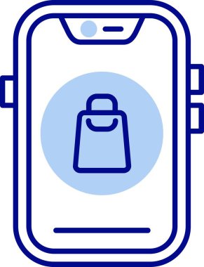 akıllı telefon simgesi vektör illüstrasyonu