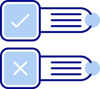 işaretler vektör illüstrasyonunu kontrol et
