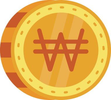 Bir bitcoin 'in vektör illüstrasyonu