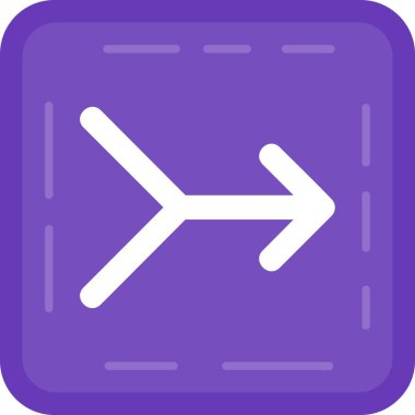 Sağ yön ok simgesi, vektör illüstrasyon tasarımı