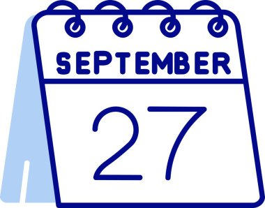 22 Eylül ve - bir takvim simgesi tasarımı