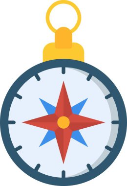 pusula ikon vektör illüstrasyon tasarımı
