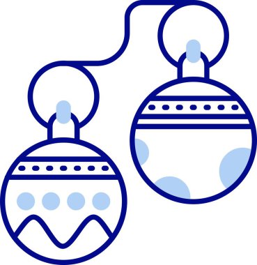 top noel dekorasyon simgesi - taslak biçimi