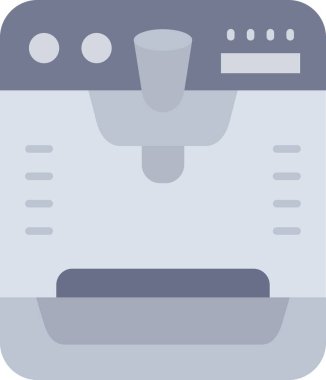 Mutfak makinesi simgesi, mutfak vektör illüstrasyonu