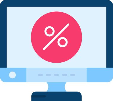 indirimli satış simgesi