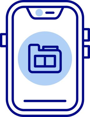 cep telefonu ikonu vektör illüstrasyonu