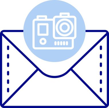 Kamera. Web simgesi basit illüstrasyon