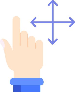 Parmak simgesinin vektör çizimi