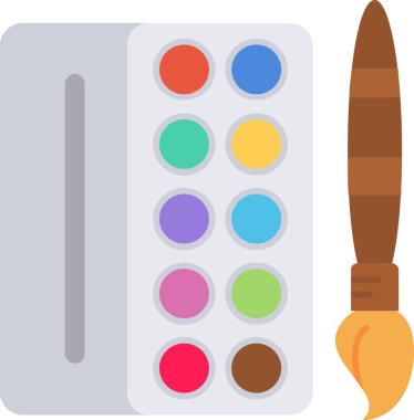 Palet. Web simgesi basit illüstrasyon