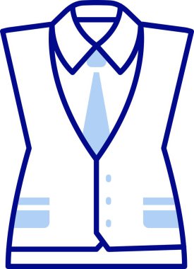 Kravat simgesi. Web için kravat vektör simgelerinin özet çizimi